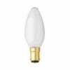 25W SBC lightbulb candle Opal pk 2