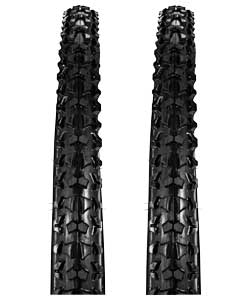 Material made from rubber.Size 26 x 1.95 tyre and 26 x 1.5-2.125 inner tube.Tyre and tube set for ad