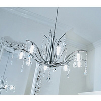 Unbranded 2618 8 - 8 Light Polished Chrome Hanging Light