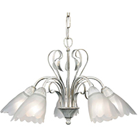 Unbranded 2794 5CG - 5 Light Cream and Gold Hanging Light