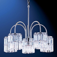 Unbranded 285 5CC - 5 Light Polished Chrome Hanging Light