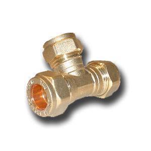 Unbranded 28mm Tee Equal Compression Fitting