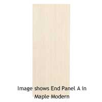 290mm Wall End Panel A Solid Ash