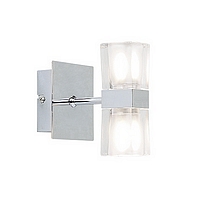 Unbranded 298 2CH - 2 Light Satin Chrome Wall Light