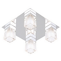 Unbranded 298 4CH - Satin Chrome Semi Flush Light