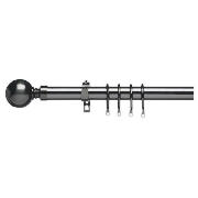 Unbranded 29mm Metal Pole Ball Finial, Black nickel 240cm