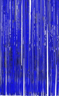 Unbranded 2m Drop - Shimmer Curtain Blue