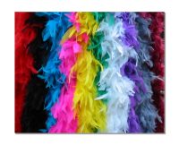 Sumptuous feather boas.  The moment you put them on you feel glamourous and sexy.  Ten delicious