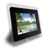 Enjoy your digital photos without a computer with the black 3.5 Inch Digital Picture Frame that also
