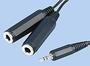 3.5MM ST P TO 2X 1/4 MONO SS
