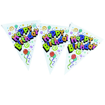 Unbranded 3.6m Happy Birthday Flag Banner