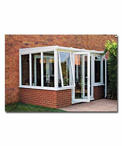 3.93m Contemporary Dwarf Wall Conservatory