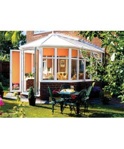 3.97m Victorian Dwarf Wall Conservatory