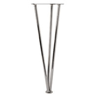 3 Bars Furniture Leg Chrome Plated