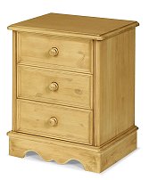 3 Drawer Bedside - Sherwood