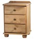 3 Drawer Bedside Unit