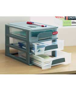 3 Drawer Desk Top Organiser