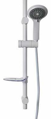 Unbranded 3 Function Shower Head and Kit - White