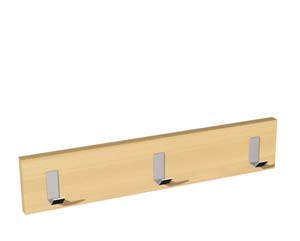 3 hook wall coat hanger