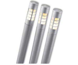 3 Low Voltage Garden Posts - Silver Effect