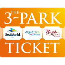 Unbranded 3 Park Adventure Ticket - SeaWorldandreg;, Busch Gardensandreg; and Aquaticaandreg; - Express Delive