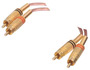 3 phono plugs to 2 phono plugs GOLD length 5.00 m