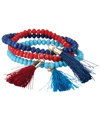 Unbranded 3/Pk Delicate Tassel Bracelets