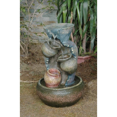 Unbranded 3 Pot Pouring Urns Water Feature