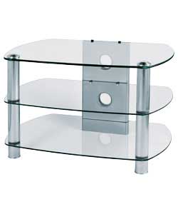 3 Shelf Glass TV Stand