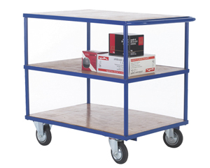 3 shelf truck with push handle