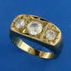 3 Stone Cubic Zirconia Dress Ring