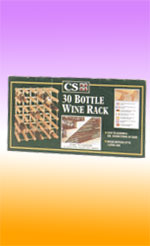 30 BOTTLE WOOD & METAL WINE RACK Accessories