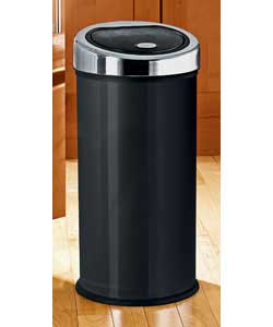 Unbranded 30 Litre Matt Black Touch Top Bin