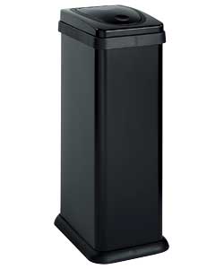 Unbranded 30 Litre Rectangular Press Top Bin Matt Black