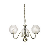 Unbranded 3006 3 - 3 Light Brass Plated Hanging Light