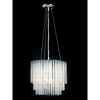Unbranded 307 5 - Chrome and Glass Pendant Light
