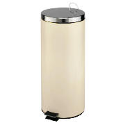 Unbranded 30L cream stainless steel bin