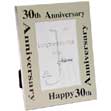 30th Birthday Aluminium Frame