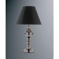 Unbranded 3117BC - Black Chrome Table Lamp Pair