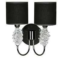 Unbranded 314 2TI - Titanium and Crystal Wall Light