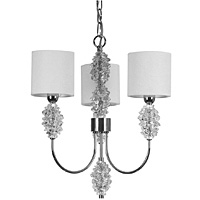 Unbranded 314 3CH - 3 Light Chrome and Crystal Hanging Light