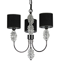 Unbranded 314 3TI - 3 Light Titanium and Crystal Hanging Light