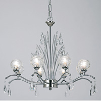 Unbranded 320 8CH - 8 Light Polished Chrome Hanging Light