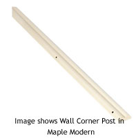 32mm Wall Corner Post for 625mm Base Cabinet Walnut Style Shaker