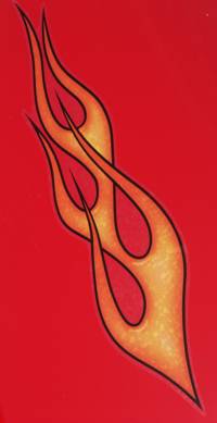 33cm Red Mega Flames (No 11486)