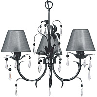 Unbranded 3435 3BK - 3 Light Black Hanging Light