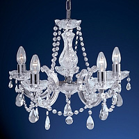 Unbranded 399 5 - 5 Light Polished Chrome Chandelier