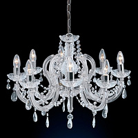 Unbranded 399 8 - 8 Light Polished Chrome Chandelier