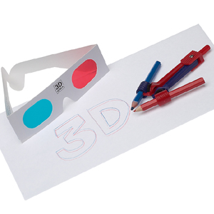 Unbranded 3D Doodle Kit with 3D Glasses - Create 3D