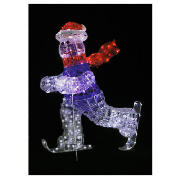 Unbranded 3D Illuminated Skiing Snowman